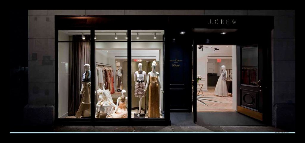 travis burnham j.crew store design